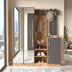 Комплект мебели для прихожей Kalune Design DD8, коричневый/серый цена и информация | Kalune Design Мебель и домашний интерьер | hansapost.ee