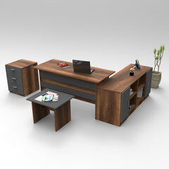 Набор мебели Kalune Design VO13, коричневый/серый цена и информация | Детские письменные столы | hansapost.ee