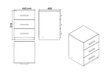 Mööblikomplekt Kalune Design VO16, pruun/must hind ja info | Arvutilauad, kirjutuslauad | hansapost.ee