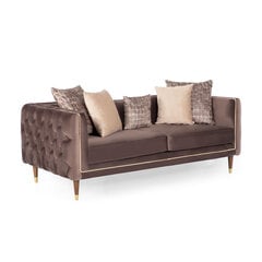 Двухместный диван Kalune Design Olympus, коричневый цена и информация | Диваны | hansapost.ee