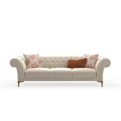 Трехместный диван Kalune Design Bianca, бежевый цена и информация | Диваны | hansapost.ee