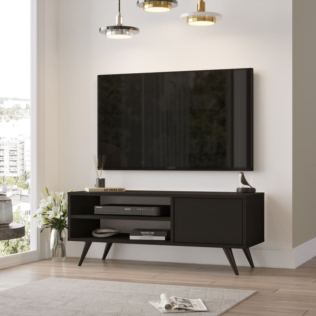 TV-laud Kalune Design CD1, must цена и информация | Televiisori alused | hansapost.ee