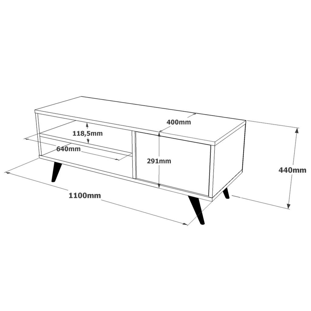 TV-laud Kalune Design CD1, pruun hind ja info | Televiisori alused | hansapost.ee