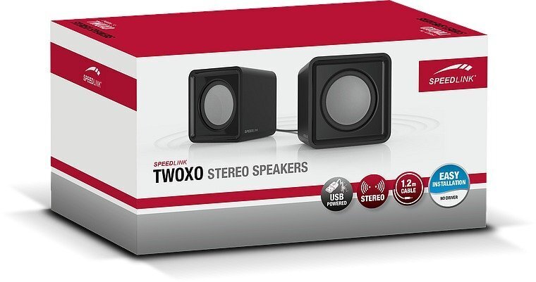 SpeedLink Twoxo SL-810004-BK, must цена и информация | Kõlarid | hansapost.ee
