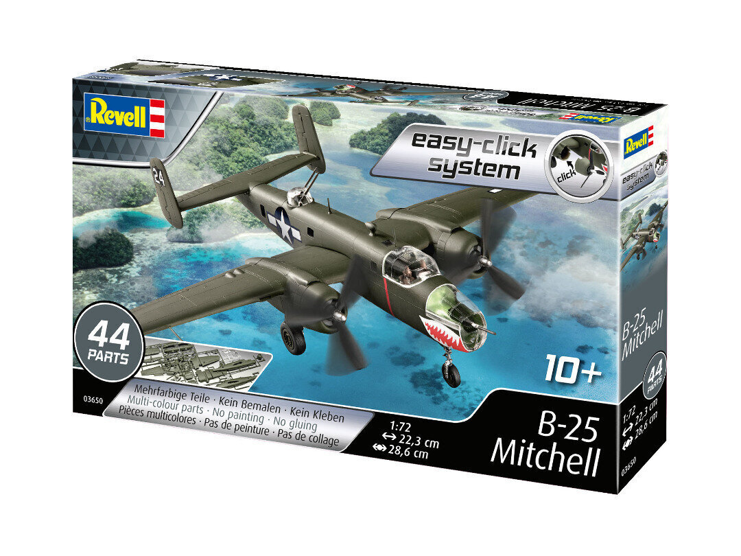 Revell B-25 Mitchell 1:72 Easy-Click hind ja info | Klotsid ja konstruktorid | hansapost.ee