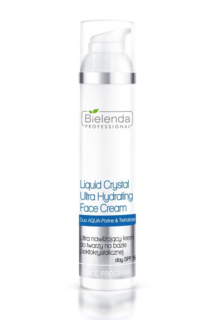 Niisutav näokreem Bielenda Professional Face Program Liquid Crystal Ultra Hydrating SPF15 100 ml цена и информация | Näokreemid | hansapost.ee