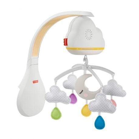 Fisher-Price voodikarussell - öölamp Calming Clouds цена и информация | Beebide mänguasjad | hansapost.ee