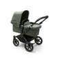 Bugaboo Donkey 5 Mono universaalne vanker, Black/Forest Green-Forest Green цена и информация | Vankrid, jalutuskärud | hansapost.ee