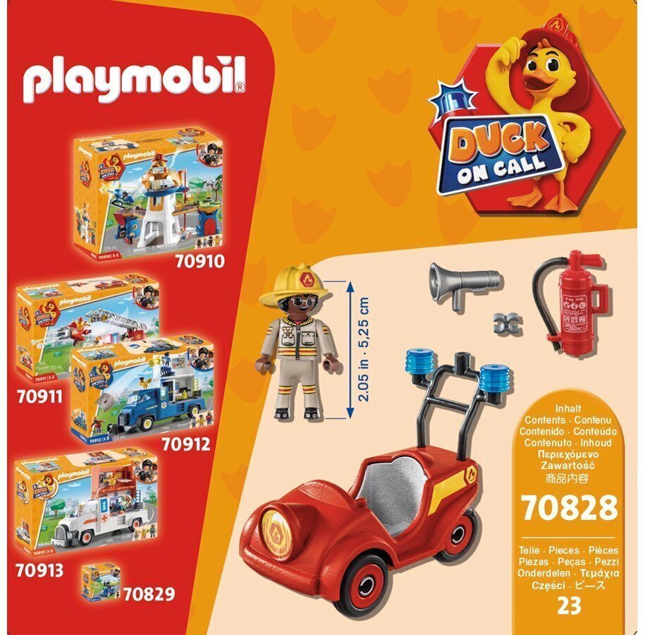 70828 PLAYMOBIL, D.O.C. Tuletõrjujad päästsid miniauto цена и информация | Klotsid ja konstruktorid | hansapost.ee