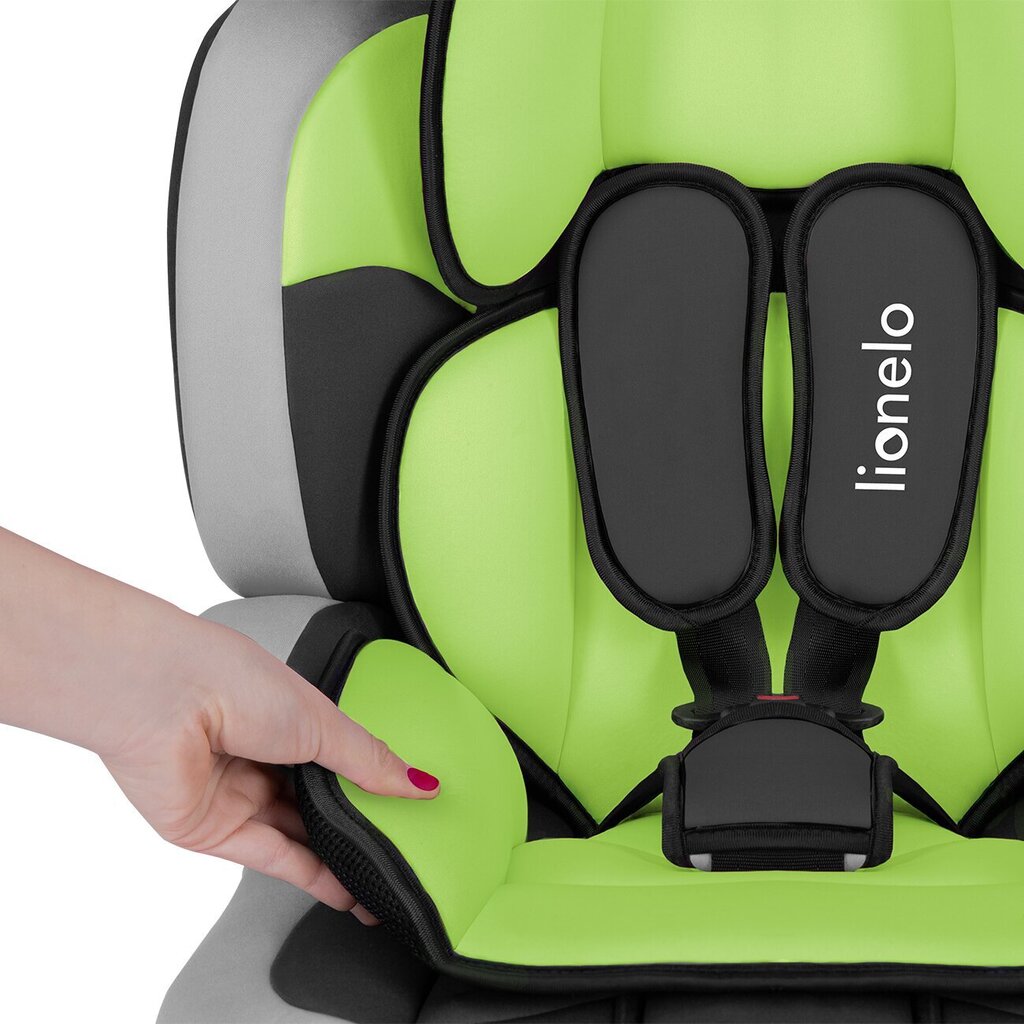 Turvatool Lionelo Levi One, 9-36 kg, lime цена и информация | Turvatoolid ja turvahällid | hansapost.ee