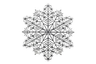 Winteria настольный коврик Snowflake Silver, 38x38 см цена и информация | Скатерти, салфетки | hansapost.ee