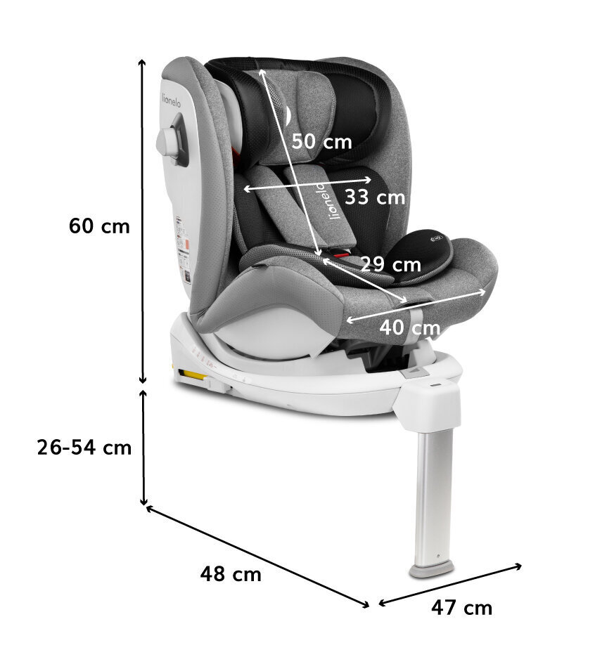 Turvatool Lionelo Braam 0-36 kg, Stone hind ja info | Turvatoolid ja turvahällid | hansapost.ee