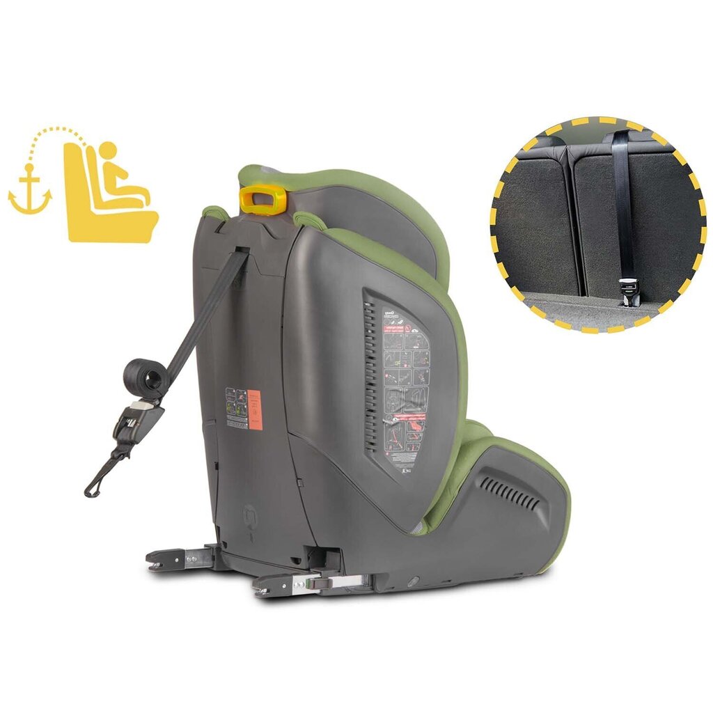 Turvatool Ricokids Qway, 9-36 kg, green hind ja info | Turvatoolid ja turvahällid | hansapost.ee