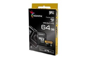 Аккумулятор ADATA Premier ONE UHS-II U3 64 GB, Micro цена и информация | ADATA Мобильные телефоны, Фото и Видео | hansapost.ee