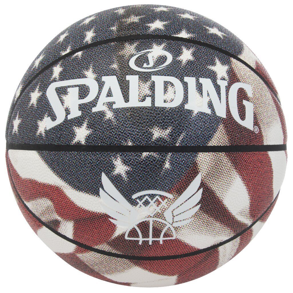 Korvpalli pall Spalding Stars Stripes, 5 suurus цена и информация | Korvpallid | hansapost.ee