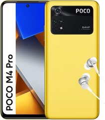 POCO M4 Pro, 128 GB, Dual SIM, Yellow hind ja info | Telefonid | hansapost.ee