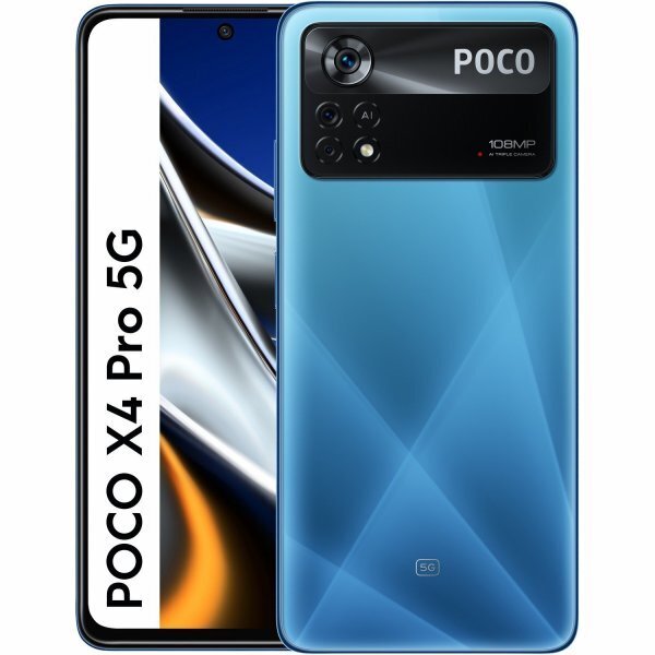 Poco X4 Pro 5G Dual SIM 6/128GB MZB0AZ4EU Laser Blue hind ja info | Telefonid | hansapost.ee