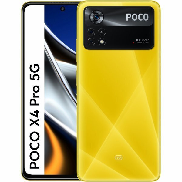 Poco X4 Pro 5G Dual SIM 6/128GB MZB0AYVEU Yellow цена и информация | Telefonid | hansapost.ee