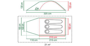 Telk Coleman Darwin 3+, roheline hind ja info | Coleman Sport, puhkus, matkamine | hansapost.ee