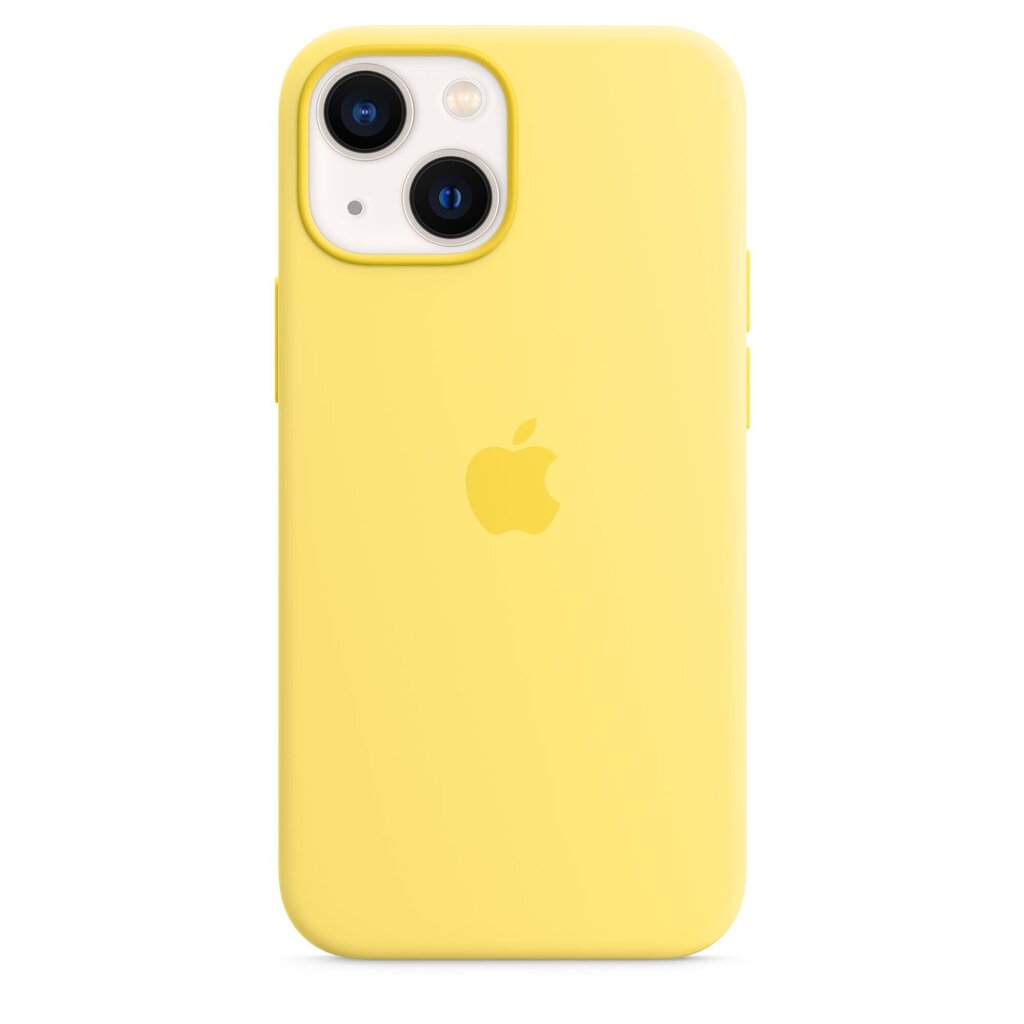 iPhone 13 mini Silicone Case with MagSafe, Lemon Zest цена и информация | Telefonide kaitsekaaned ja -ümbrised | hansapost.ee
