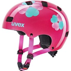 Детский велошлем Uvex Kid 3 Pink Flower, розовый цена и информация | Шлемы | hansapost.ee