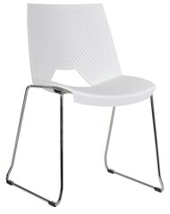 Кресло офисное Wood Garden 2130S PC Strike без подлокотников, белое цена и информация | Офисные кресла | hansapost.ee