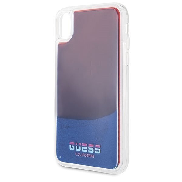 Telefoni korpus Guess GUHCI61GLCRE Apple iPhone Xr red hard case California Glow in the dark hind ja info | Telefonide kaitsekaaned ja -ümbrised | hansapost.ee