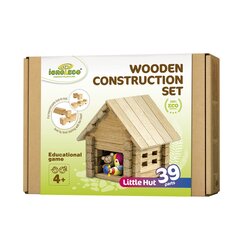 Конструктор Igroteco - деревянный домик, 39 деталей цена и информация | Конструкторы и кубики | hansapost.ee