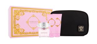 Набор Versace Bright Crystal для женщин: туалетная вода EDT, 90 мл + гель для душа, 100 мл + лосьон для тела, 100 мл + косметичка цена и информация | Женские духи | hansapost.ee