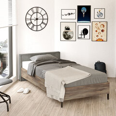 Кровать Kalune Design HM4, 90x190 см, коричневая/серая цена и информация | Кровати | hansapost.ee
