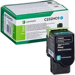 Lexmark C232HC0, sinine (cyan) hind ja info | Laserprinteri toonerid | hansapost.ee