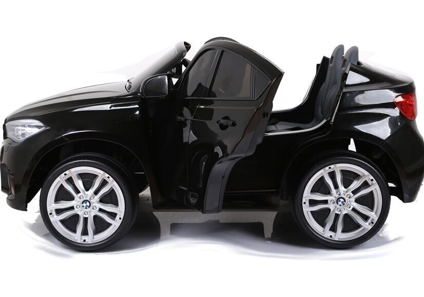 Elektriline maastur BMW X6M, värvitud must hind ja info | Laste elektriautod | hansapost.ee