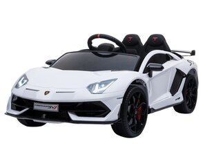 Электрический спортивный автомобиль Lamborghini Aventador, белый цена и информация | Электромобили для детей | hansapost.ee
