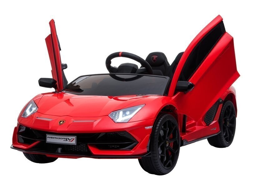 Elektriline sportauto Lamborghini Aventador, punane цена и информация | Laste elektriautod | hansapost.ee