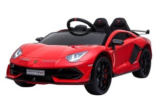 Электрический спортивный автомобиль Lamborghini Aventador, красный цена и информация | Электромобили для детей | hansapost.ee