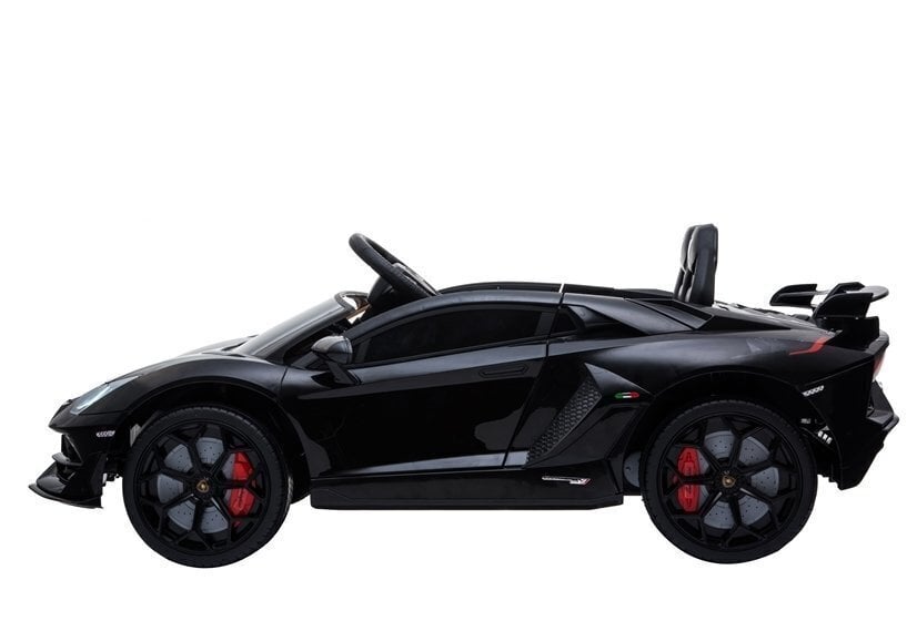 Elektriline sportauto Lamborghini Aventador, must hind ja info | Laste elektriautod | hansapost.ee