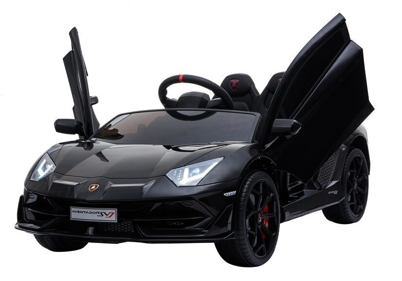 Elektriline sportauto Lamborghini Aventador, must hind ja info | Laste elektriautod | hansapost.ee
