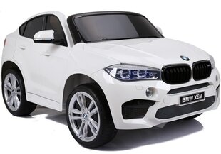 Elektriline maastur BMW X6M, valge цена и информация | Электромобили для детей | hansapost.ee