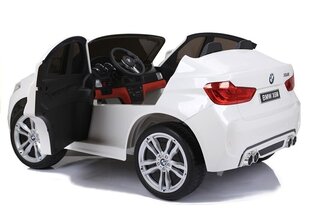 Elektriline maastur BMW X6M, valge цена и информация | Электромобили для детей | hansapost.ee