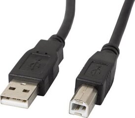 Lanberg USB-A - USB-B 2.0, 1m hind ja info | Mobiiltelefonide kaablid | hansapost.ee