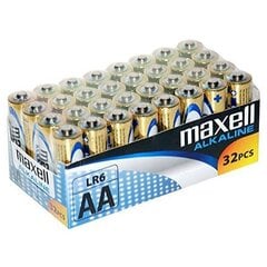 Щелочные батарейки Maxell MXBLR06P32 LR06 AA 1.5V (32 шт.) (AA) цена и информация | Батарейки | hansapost.ee