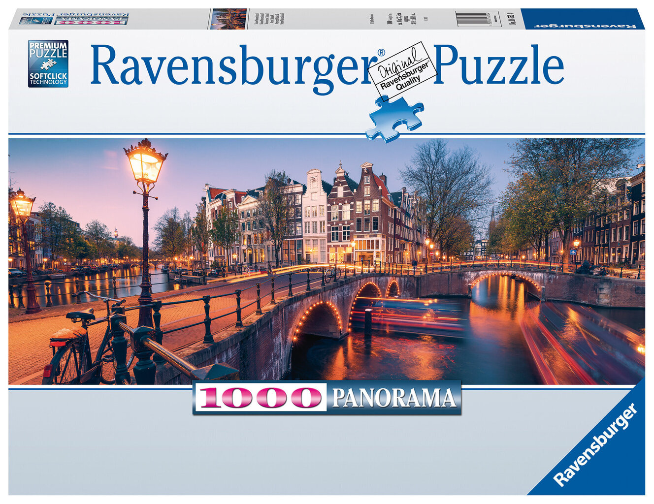 Pusle Ravensburger Abendas Amsterdam, 1000 o, 16752 цена и информация | Pusled lastele ja täiskasvanutele | hansapost.ee