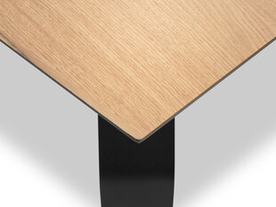 Стол Micadoni Home Sono, 140x90 см, коричневый/черный цена и информация | Кухонные и обеденные столы | hansapost.ee