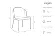 Toolide komplekt Micadoni Home Limmen, 2 tooli, sinine hind ja info | Köögitoolid, söögitoolid | hansapost.ee