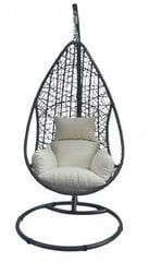 Подвесное кресло Kuba, серое/белое цена и информация |  Садовые стулья, кресла, пуфы | hansapost.ee