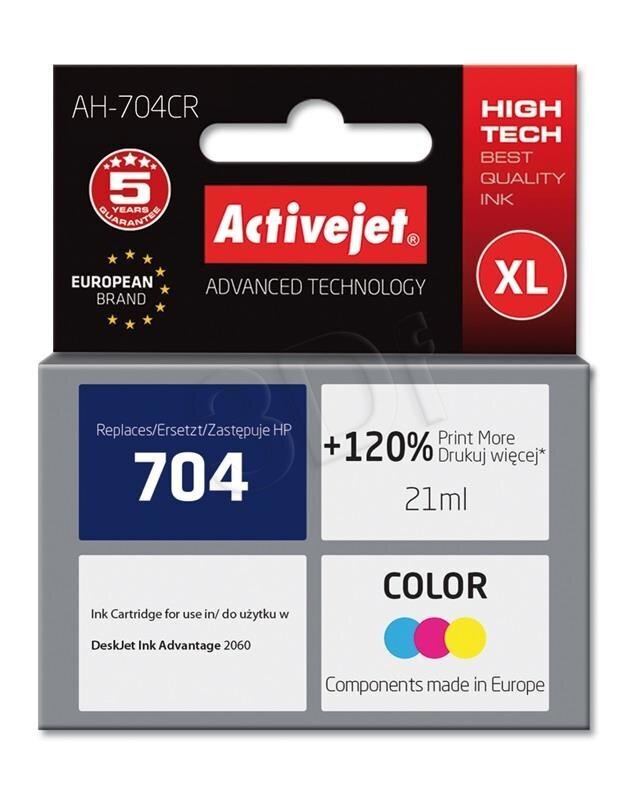 Activejet AH704CR цена и информация | Tindiprinteri kassetid | hansapost.ee