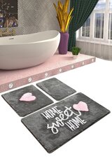 Набор ковриков для ванной комнаты Home Sweet Home, 3 шт. цена и информация | Аксессуары для ванной комнаты | hansapost.ee