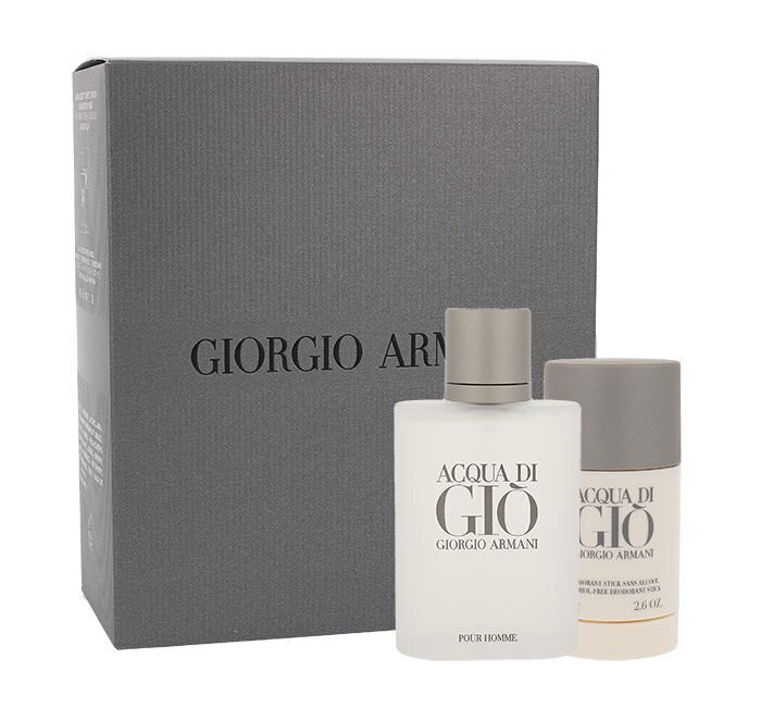 Komplekt Giorgio Armani Acqua Di Gio Pour Homme: EDT meestele, 100 ml + deodorantpulk, 75 ml ​ цена и информация | Parfüümid meestele | hansapost.ee