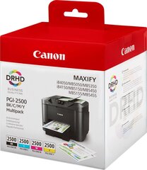 CANON INK PGI-2500 BK/C/M/Y MULTI цена и информация | Картриджи для струйных принтеров | hansapost.ee
