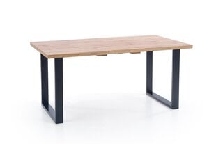 Раздвижной обеденный стол Halmar Venom 185 см, коричневый/черный цена и информация | Кухонные и обеденные столы | hansapost.ee